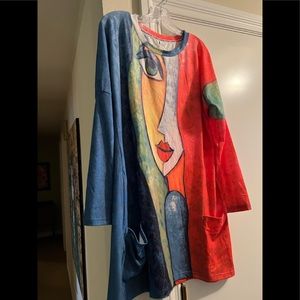 New with tag size med / Lg  8/12 would easily fit . 32 length, 20.5 across